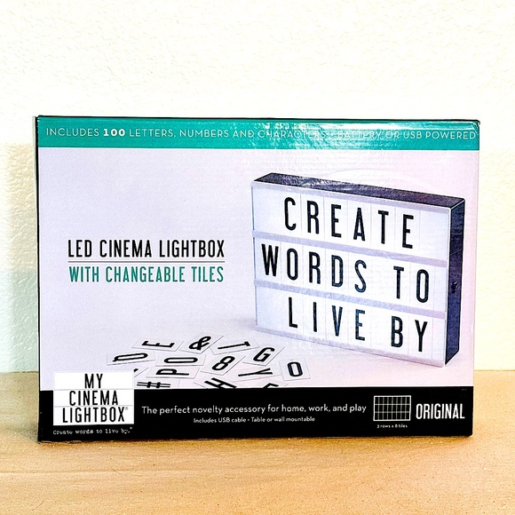 My Cinema Lightbox βThe Original LED Marquee Light Boxβ + Bonus Pack NEW NIB - Picture 6 of 11